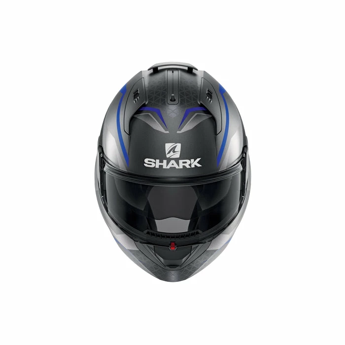 Cheap 🔥 Shark Evo ES Yari Flip Up Helmet Matt Anthracite/Blue/Silver ❤️ - Image 3