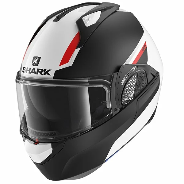 Cheap โ๏ธ Shark Evo GT Sean Flip Up Helmet White/Black/Red ๐ 1 Cheap โ๏ธ Shark Evo GT Sean Flip Up Helmet White/Black/Red ๐