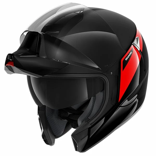 Best Sale โญ Shark Evojet Flip Up Helmet Karonn Matt Black/Red ๐ - Image 5