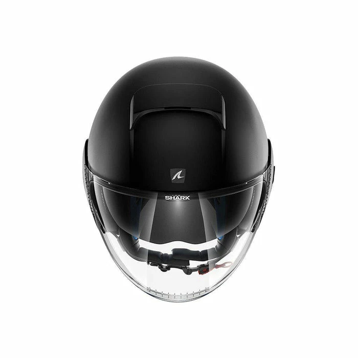 Hot Sale 👏 Shark Nano Open Face Helmet Solid Colours Black 😀