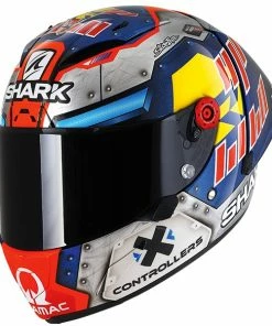 Buy 🔔 Shark Race-R Pro GP Martinator Full Face Helmet Silver/Blue/Red 🔔