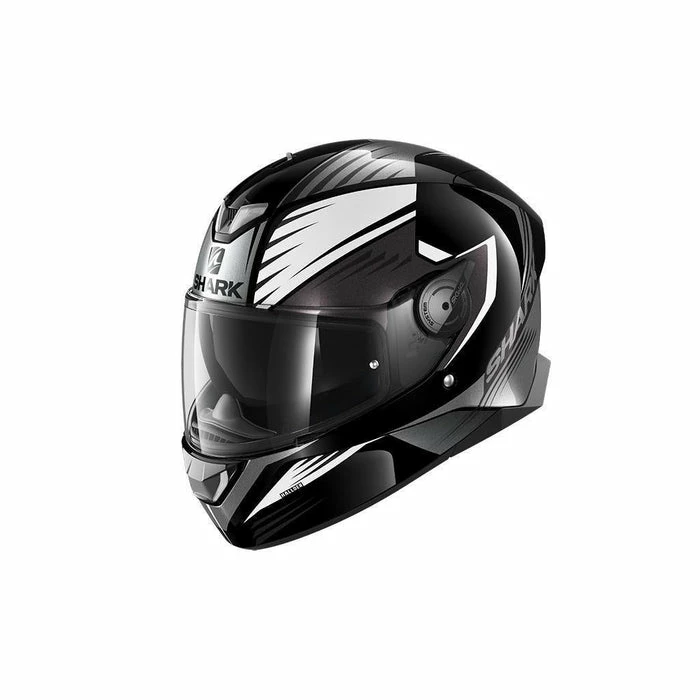 Promo ๐คฉ Shark Skwal 2 Hallder Full Face Helmet With LED Safety Lights Black/White/Anthracite ๐