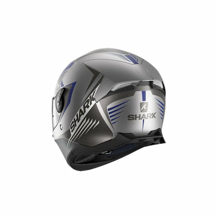 Deals ๐ฅ Shark Skwal 2 Hallder Full Face Helmet With LED Safety Lights Matt Anthracite/Blue ๐ - Image 3