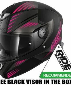 Top 10 ❤️ Shark Skwal 2 Hallder Full Face Helmet With LED Lights Black/Violet/Anthracite 🔥