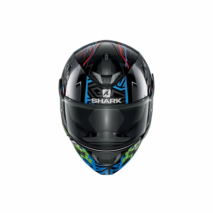 Brand new ๐ Shark Skwal 2.2 Noxxys Full Face Helmet With LED Lights Black/Blue/Green ๐งจ - Image 2