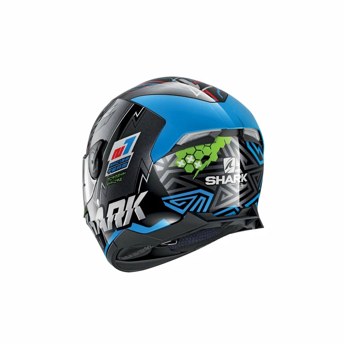 Brand new ๐ Shark Skwal 2.2 Noxxys Full Face Helmet With LED Lights Black/Blue/Green ๐งจ - Image 3