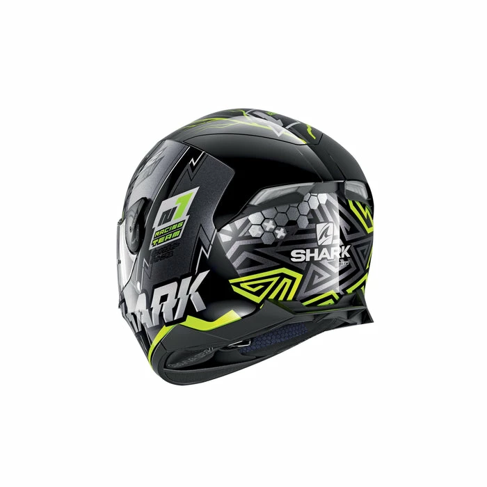 Best Pirce 👏 Shark Skwal 2.2 Noxxys Full Face Helmet With LED Lights Black/Yellow/Silver 💯 - Image 3