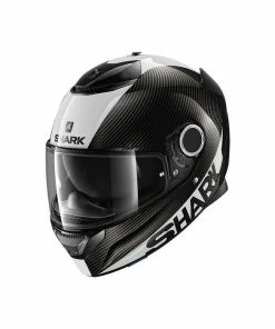 Wholesale โจ Shark Spartan Carbon Fibre Skin Full Face Helmet Carbon/White/Silver ๐คฉ