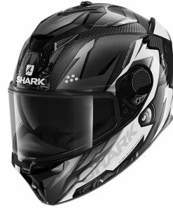 Best Pirce 👏 Shark Spartan GT Carbon Urikan Full Face Helmet Anthracite/White 😍