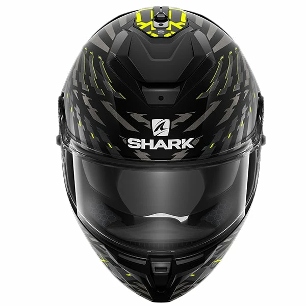 Brand new ❤️ Shark Spartan GT E-Brake Full Face Helmet Black/Anthracite/Fluo 👍 - Image 3