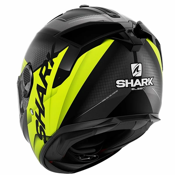 Budget ๐ Shark Spartan GT Elgen Full Face Helmet Black/Anthracite/Yellow ๐ - Image 2