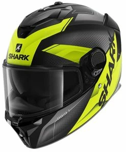 Budget ๐ Shark Spartan GT Elgen Full Face Helmet Black/Anthracite/Yellow ๐
