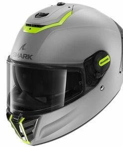 Brand new โจ Shark Spartan RS Full Face Helmet Matt Silver/Yellow Fluo ๐
