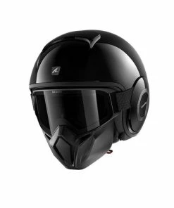Hot Sale โ Shark Street Drak Open Face Helmet Solid Colours Black ๐