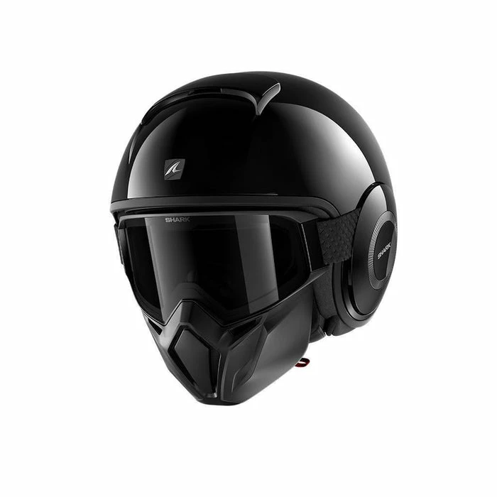 Hot Sale ⌛ Shark Street Drak Open Face Helmet Solid Colours Black 🎁
