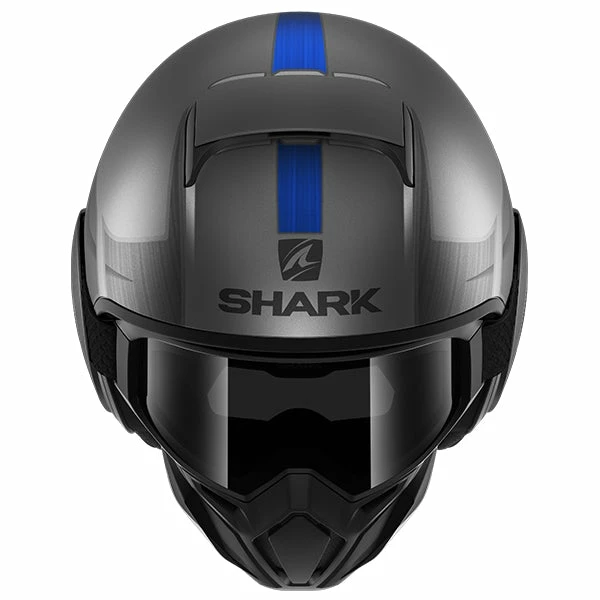 Brand new ⌛ Shark Street-Drak Tribute RM Open Face Helmet Matt Silver/Blue 😀 - Image 3