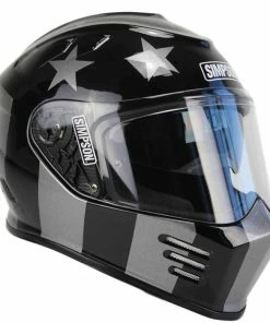 New ❤️ Simpson Venom Motorcycle Helmet Subdued Colours 🔔
