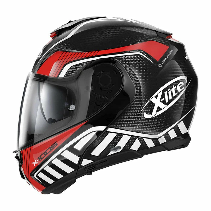 Promo 🛒 X-Lite X-1005 Ultra Carbon Cheyenne Flip Up Helmet Carbon/Red ⭐ 4 Promo 🛒 X-Lite X-1005 Ultra Carbon Cheyenne Flip Up Helmet Carbon/Red ⭐ - Image 4