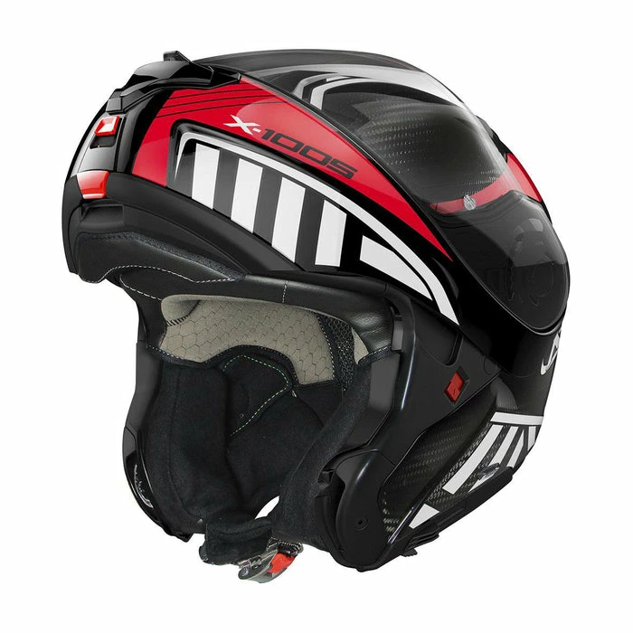 Promo 🛒 X-Lite X-1005 Ultra Carbon Cheyenne Flip Up Helmet Carbon/Red ⭐ 5 Promo 🛒 X-Lite X-1005 Ultra Carbon Cheyenne Flip Up Helmet Carbon/Red ⭐ - Image 5