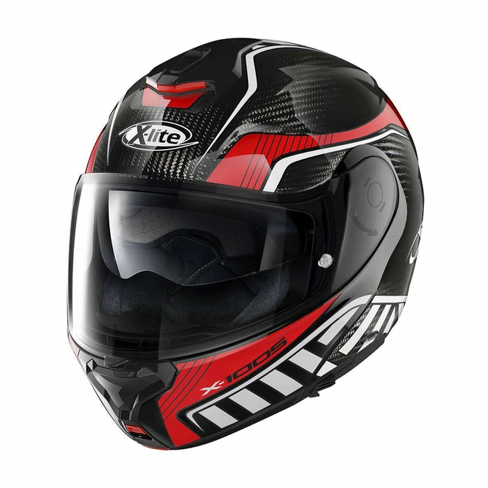 Promo 🛒 X-Lite X-1005 Ultra Carbon Cheyenne Flip Up Helmet Carbon/Red ⭐ 1 Promo 🛒 X-Lite X-1005 Ultra Carbon Cheyenne Flip Up Helmet Carbon/Red ⭐