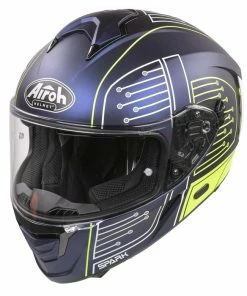 Best reviews of 😉 Airoh Spark Flow Full Face Helmet Circuit Yellow / Blue 👍