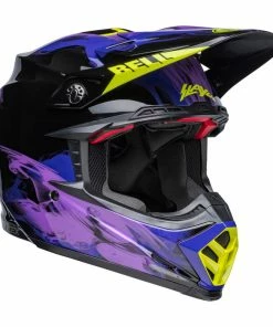 Deals ๐ฅ Bell MX 2022 Moto-9S Flex Slayco Full Face Helmet Black/Purple ๐