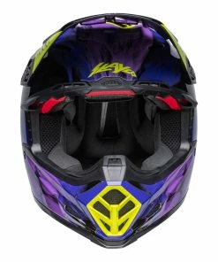 Alternative view of Deals 🔥 Bell MX 2022 Moto-9S Flex Slayco Full Face Helmet Black/Purple 🌟