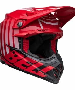 New 🤩 Bell MX 2022 Moto-9S Flex Sprint Full Face Helmet Red/Black 🌟