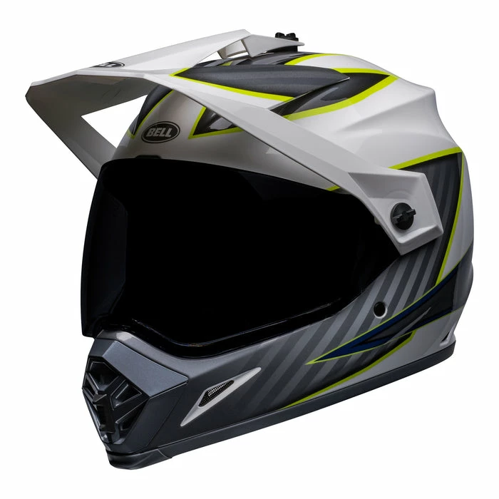 Discount 🤩 Bell MX 2022 MX-9 Adventure Mips Dalton Full Face Helmet White/Yellow 🥰 - Image 3
