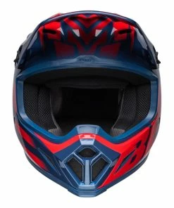 Alternative view of Cheapest 🌟 Bell MX 2022 MX-9 Mips Disrupt Full Face Helmet Blue/Red 🧨