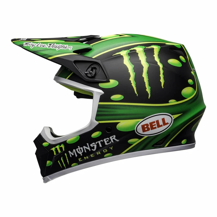Wholesale ❤️ Bell MX 2022 MX-9 MIPS Mcgrath Showtime Full Face Helmet Black/Green 😍 4 Wholesale ❤️ Bell MX 2022 MX-9 MIPS Mcgrath Showtime Full Face Helmet Black/Green 😍 - Image 4