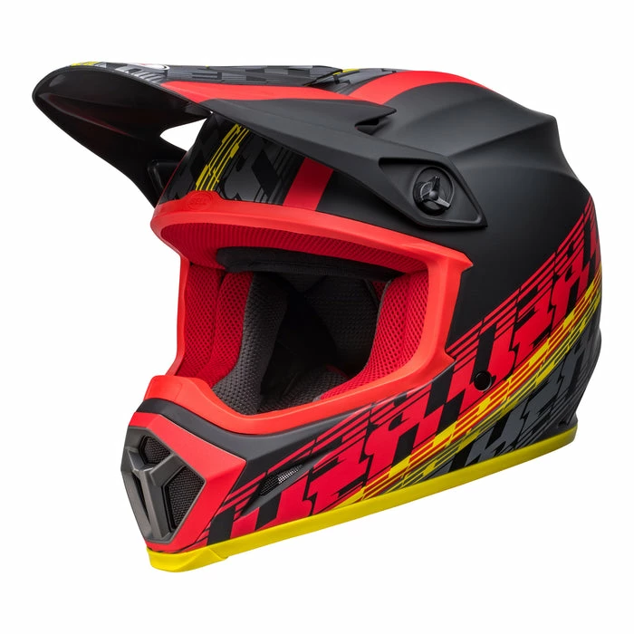 Budget 👍 Bell MX 2022 MX-9 Mips Offset Full Face Helmet Black/Red 🔥 - Image 3
