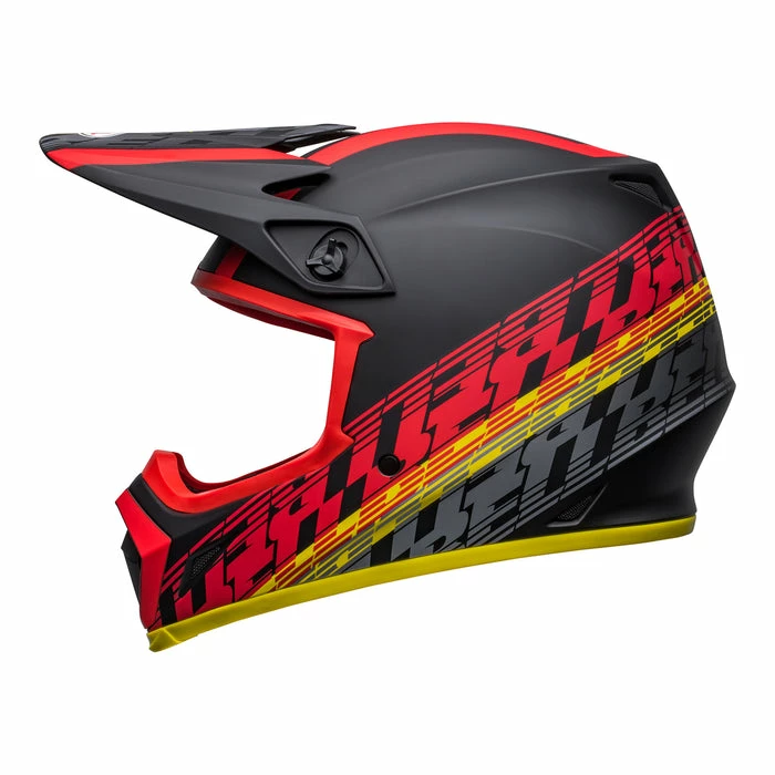 Budget 👍 Bell MX 2022 MX-9 Mips Offset Full Face Helmet Black/Red 🔥 - Image 5