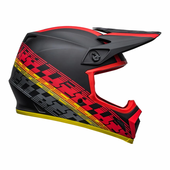 Budget 👍 Bell MX 2022 MX-9 Mips Offset Full Face Helmet Black/Red 🔥 - Image 4