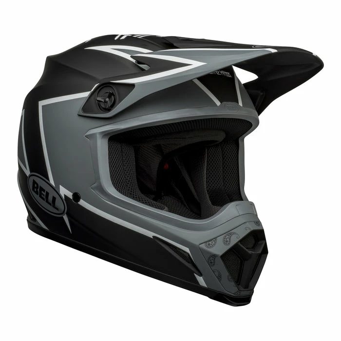 Best Pirce ⌛ Bell MX 2022 MX-9 Mips Twitch Replica Full Face Helmet Black/Grey/White 🌟