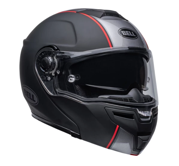 Brand new ❤️ Bell Street 2022.2 SRT Modular Hartluck Jamo Flip Up Helmet Black/Red 🔥 - Image 4