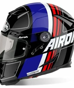 Best deal 🎉 Airoh GP 500 Scrape Full Face Helmet Gloss Black / Blue / Red ⌛