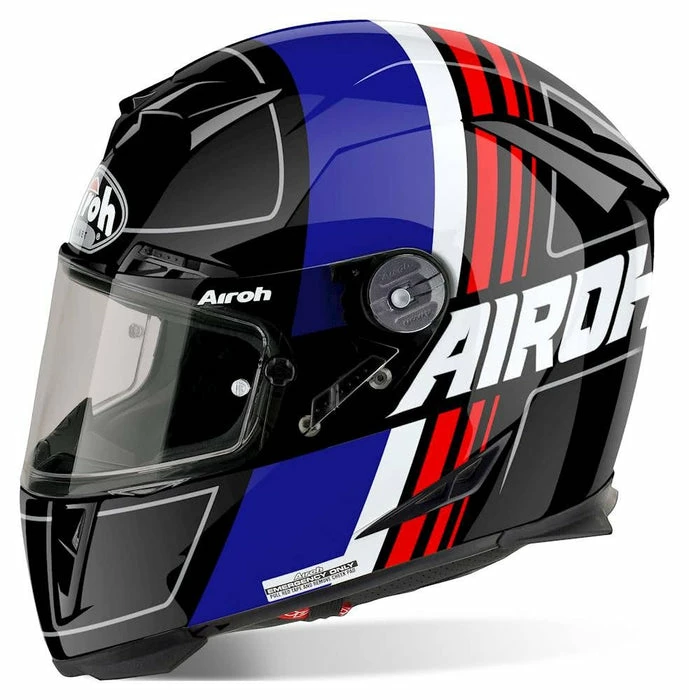 Best deal ๐ Airoh GP 500 Scrape Full Face Helmet Gloss Black / Blue / Red โ
