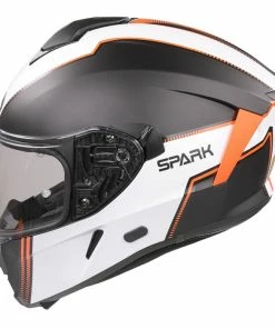 Alternative view of Top 10 🔔 Airoh Spark Flow Full Face Helmet Matt Black / White / Orange 🧨