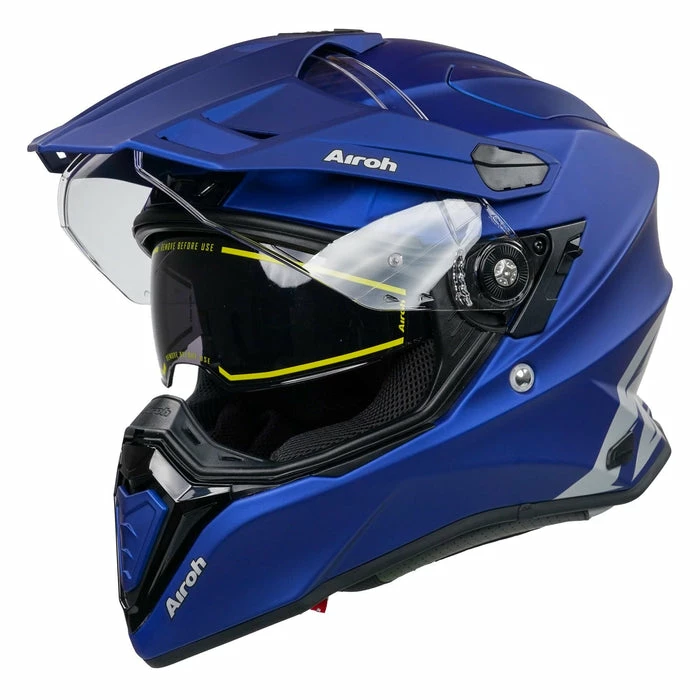 Best Pirce 🤩 Airoh Commander Full Face Adventure Helmet Matt Blue 👍 - Image 2