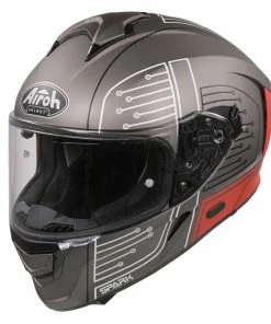 Outlet ๐ Airoh Spark Flow Full Face Helmet Circuit Matt Red โ๏ธ