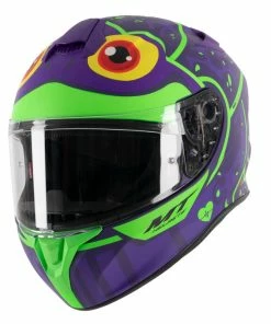 Budget ๐ฏ MT Targo Frog H6 Full Face Helmet Matt Fluo Green ๐
