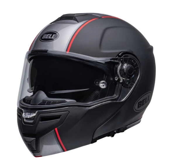 Brand new ❤️ Bell Street 2022.2 SRT Modular Hartluck Jamo Flip Up Helmet Black/Red 🔥