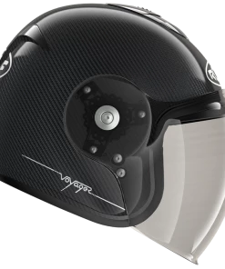Budget ⭐ Roof Voyager Carbon Open Face Helmet Silver Strip 🤩