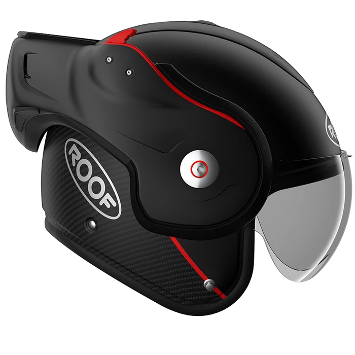 Flash Sale 😍 Roof Boxxer Carbon Flip Up Helmet Matt Black 🔔 4 Flash Sale 😍 Roof Boxxer Carbon Flip Up Helmet Matt Black 🔔 - Image 4