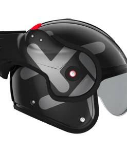 Flash Sale ⭐ Roof Boxxer Twin Flip Up Helmet Black 👍 -Shark shop ro9 boxxer twin noir metal 1 700x700