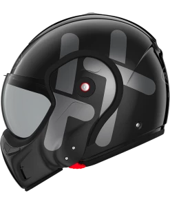 Flash Sale ⭐ Roof Boxxer Twin Flip Up Helmet Black 👍 -Shark shop ro9 boxxer twin noir metal 5 700x700
