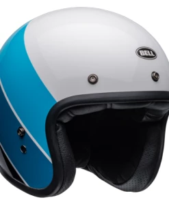 Brand new 🌟 Bell Cruiser 2022 Custom 500 RIF Open Face Helmet White/Blue ✔️